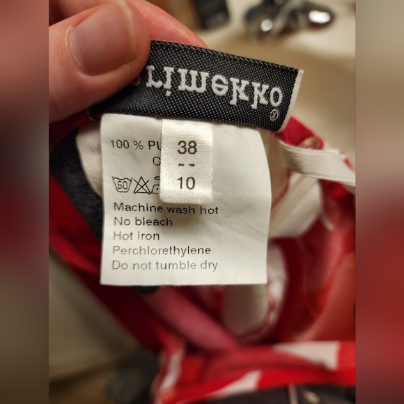 Marimekko Pink and White Floral Pants - Picture 2 of 6